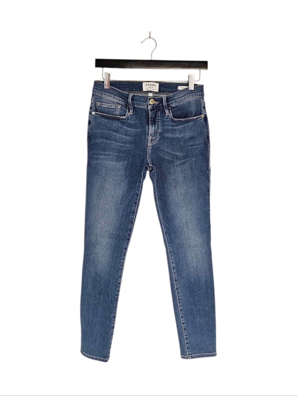 Frame Denim Le Skinny De Jeanne Crop Blue Jeans 28 Preowned‎